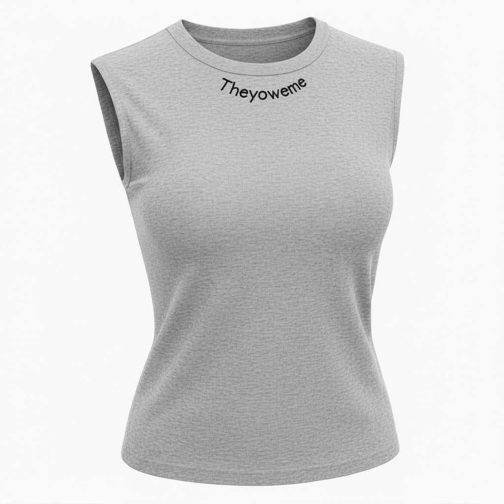 Sleeveless Shirt Grey