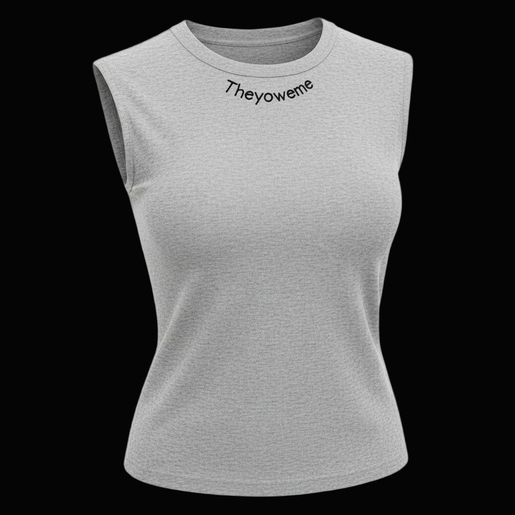 Sleeveless Shirt Grey