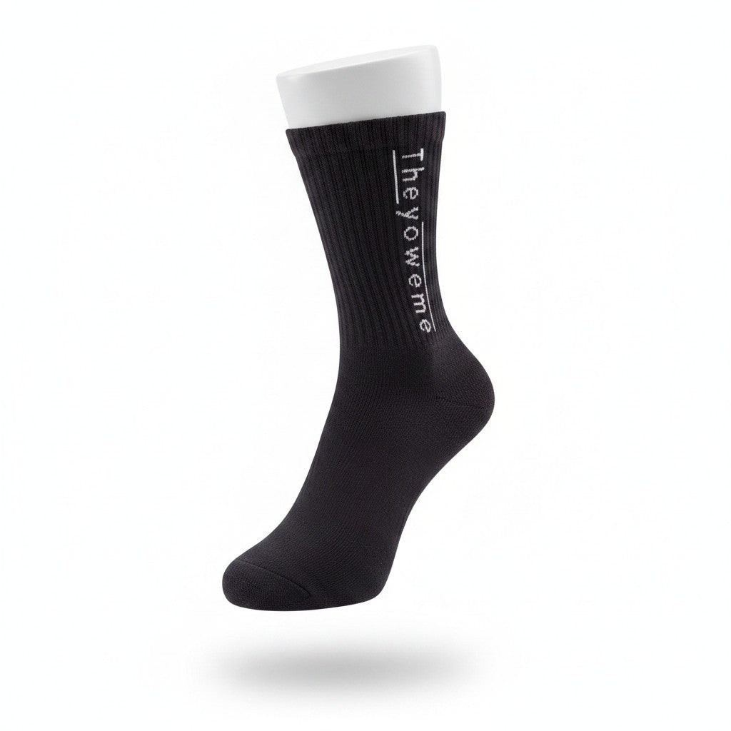 Crew Socks Black V